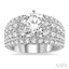 Round Shape Semi-Mount Diamond Engagement Ring