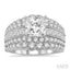 Princess Shape Semi-Mount Diamond Engagement Ring
