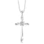 Sterling Silver Diamond Cross Pendant