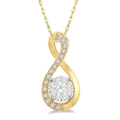 Lovebright Diamond Infinity Pendant