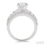 Round Shape Semi-Mount Diamond Engagement Ring