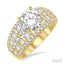 Round Shape Semi-Mount Diamond Engagement Ring