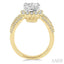 Cushion Shape Semi-Mount Halo Diamond Engagement Ring