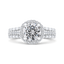 Round Diamond Halo Engagement Ring