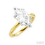 Marquise Shape Semi-Mount Diamond Engagement Ring