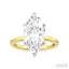 Marquise Shape Semi-Mount Diamond Engagement Ring