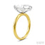 Marquise Shape Semi-Mount Diamond Engagement Ring