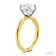 Round Shape Semi-Mount Diamond Engagement Ring