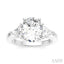 Oval Shape Semi-Mount Diamond Engagement Ring