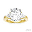 Oval Shape Semi-Mount Diamond Engagement Ring