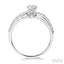Round Shape Semi-Mount Diamond Engagement Ring
