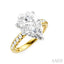 Pear Shape Semi-Mount Diamond Engagement Ring