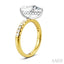 Pear Shape Semi-Mount Diamond Engagement Ring