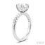Oval Shape Semi-Mount Diamond Engagement Ring