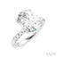 Oval Shape Semi-Mount Diamond Engagement Ring