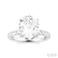Oval Shape Semi-Mount Diamond Engagement Ring