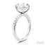 Oval Shape Semi-Mount Diamond Engagement Ring