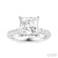 Princess Shape Semi-Mount Diamond Engagement Ring