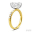 Emerald Shape Semi-Mount Diamond Engagement Ring