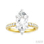 Marquise Shape Semi-Mount Diamond Engagement Ring