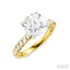 Round Shape Semi-Mount Diamond Engagement Ring