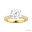 Round Shape Semi-Mount Diamond Engagement Ring