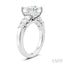 Princess Shape Semi-Mount Diamond Engagement Ring