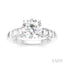 Round Shape Semi-Mount Diamond Engagement Ring