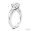 Round Shape Semi-Mount Diamond Engagement Ring