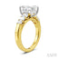 Emerald Shape Semi-Mount Diamond Engagement Ring