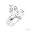 Marquise Shape Semi-Mount Diamond Engagement Ring