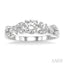 Round Shape Semi-Mount Diamond Engagement Ring