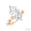 Marquise Shape Semi-Mount Diamond Engagement Ring