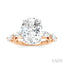 Oval Shape Semi-Mount Diamond Engagement Ring