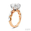 Oval Shape Semi-Mount Diamond Engagement Ring