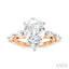 Pear Shape Semi-Mount Diamond Engagement Ring