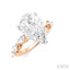Pear Shape Semi-Mount Diamond Engagement Ring