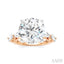 Round Shape Semi-Mount Diamond Engagement Ring