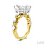 Emerald Shape Semi-Mount Diamond Engagement Ring