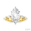 Marquise Shape Semi-Mount Diamond Engagement Ring