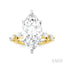 Marquise Shape Semi-Mount Diamond Engagement Ring