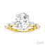 Oval Shape Semi-Mount Diamond Engagement Ring