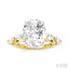 Oval Shape Semi-Mount Diamond Engagement Ring