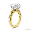 Oval Shape Semi-Mount Diamond Engagement Ring