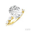Oval Shape Semi-Mount Diamond Engagement Ring