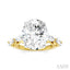 Oval Shape Semi-Mount Diamond Engagement Ring
