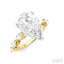 Pear Shape Semi-Mount Diamond Engagement Ring