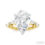 Pear Shape Semi-Mount Diamond Engagement Ring
