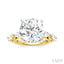 Round Shape Semi-Mount Diamond Engagement Ring
