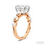 Emerald Shape Semi-Mount Diamond Engagement Ring
